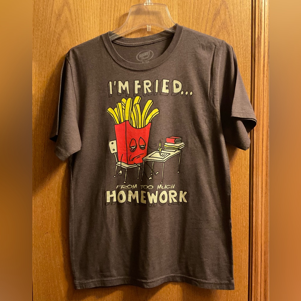 Kids Orbit Brand Brown Graphic Funny School Short Sleeved TShirt